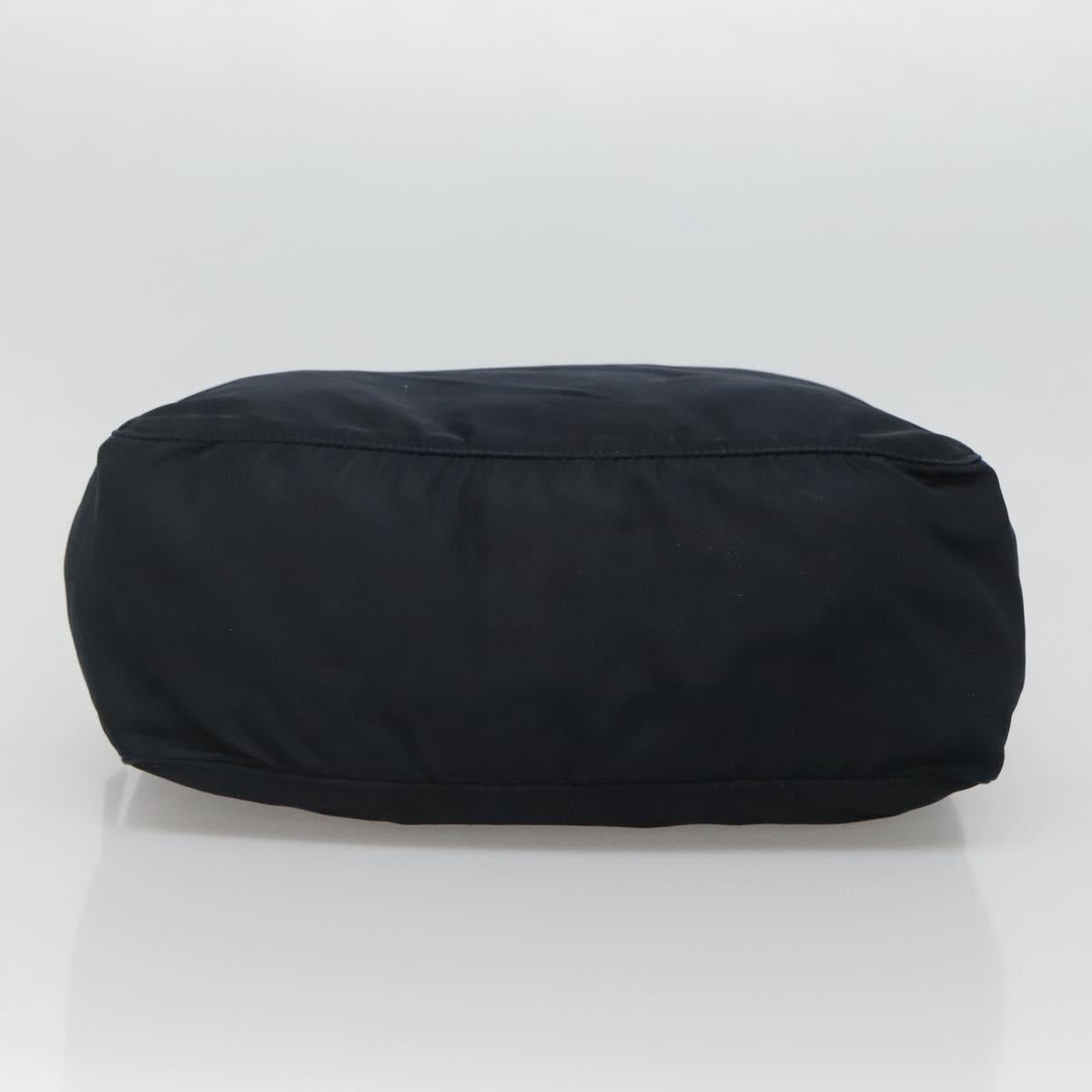 PRADA Hand Bag Nylon Navy Silver Auth bs22993