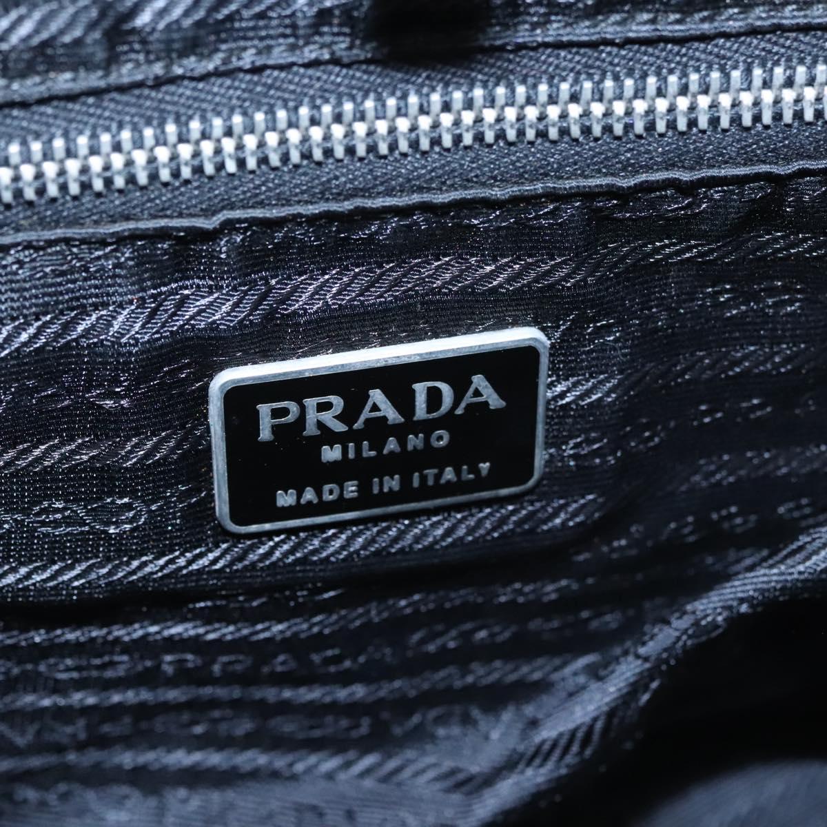 PRADA Hand Bag Nylon Black Auth bs22998