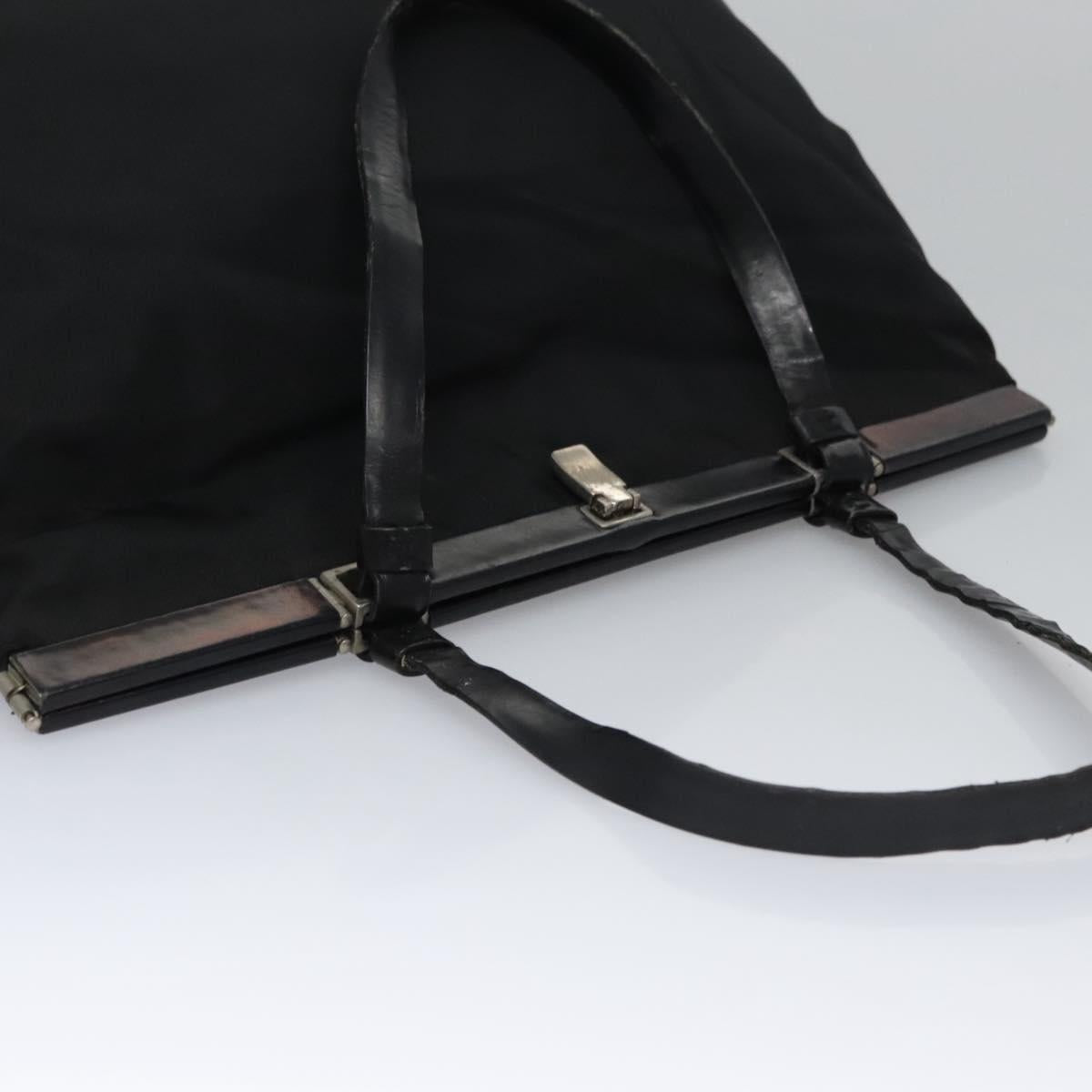 PRADA Hand Bag Nylon Black Auth bs22998