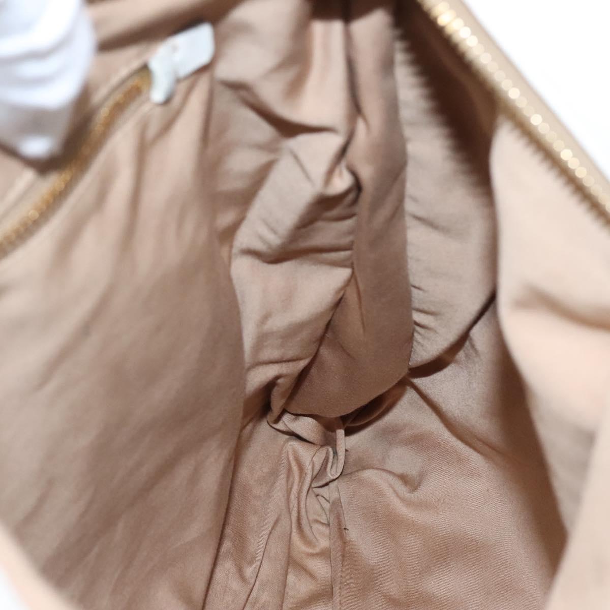 Miu Miu Matelasse Hand Bag Leather 2way White Auth bs22999