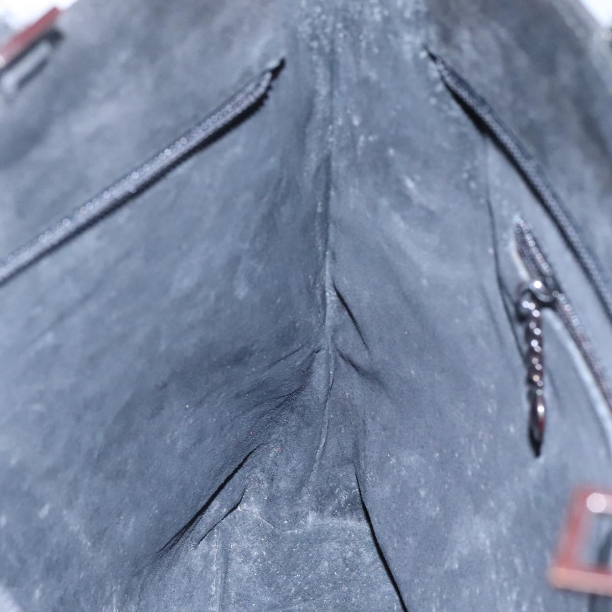 GUCCI Hand Bag Suede Black 002 2113 0475 Auth bs23012
