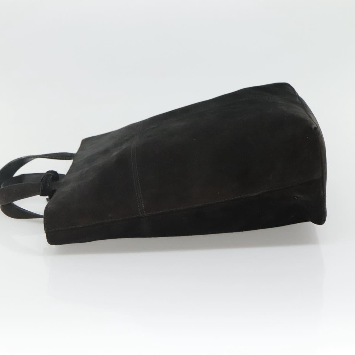 GUCCI Hand Bag Suede Black 002 2113 0475 Auth bs23012