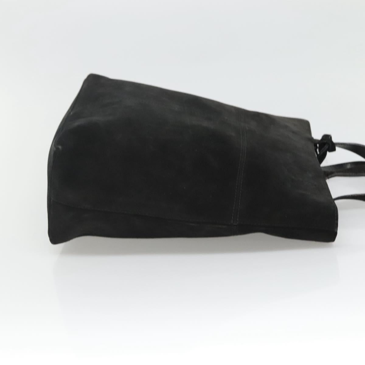 GUCCI Hand Bag Suede Black 002 2113 0475 Auth bs23012