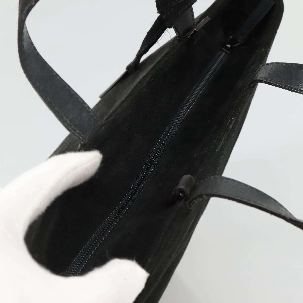 GUCCI Hand Bag Suede Black 002 2113 0475 Auth bs23012