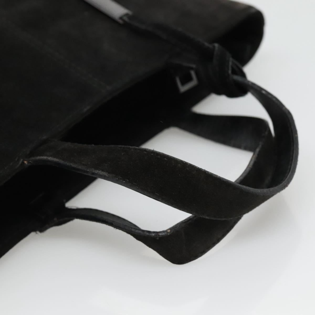 GUCCI Hand Bag Suede Black 002 2113 0475 Auth bs23012