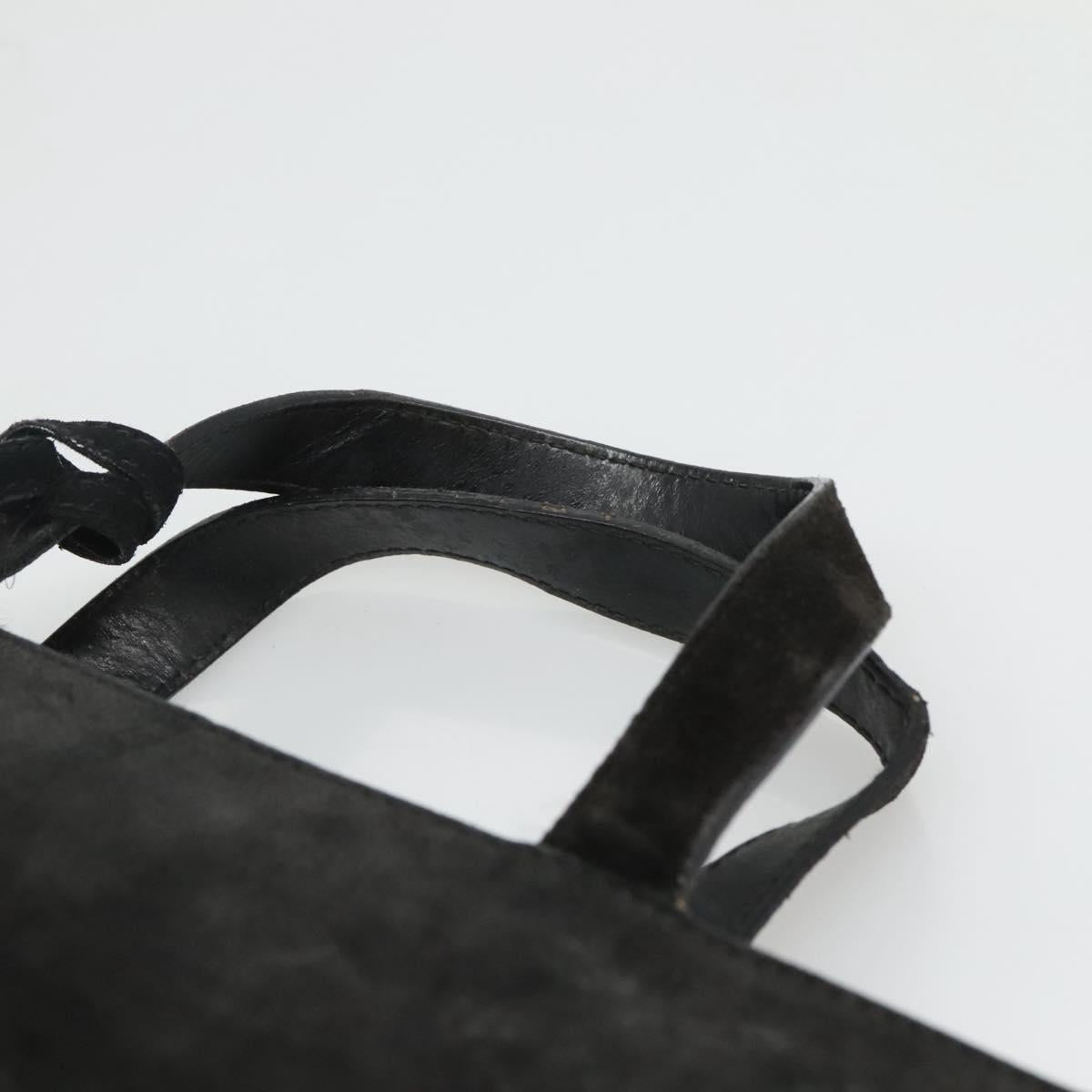 GUCCI Hand Bag Suede Black 002 2113 0475 Auth bs23012