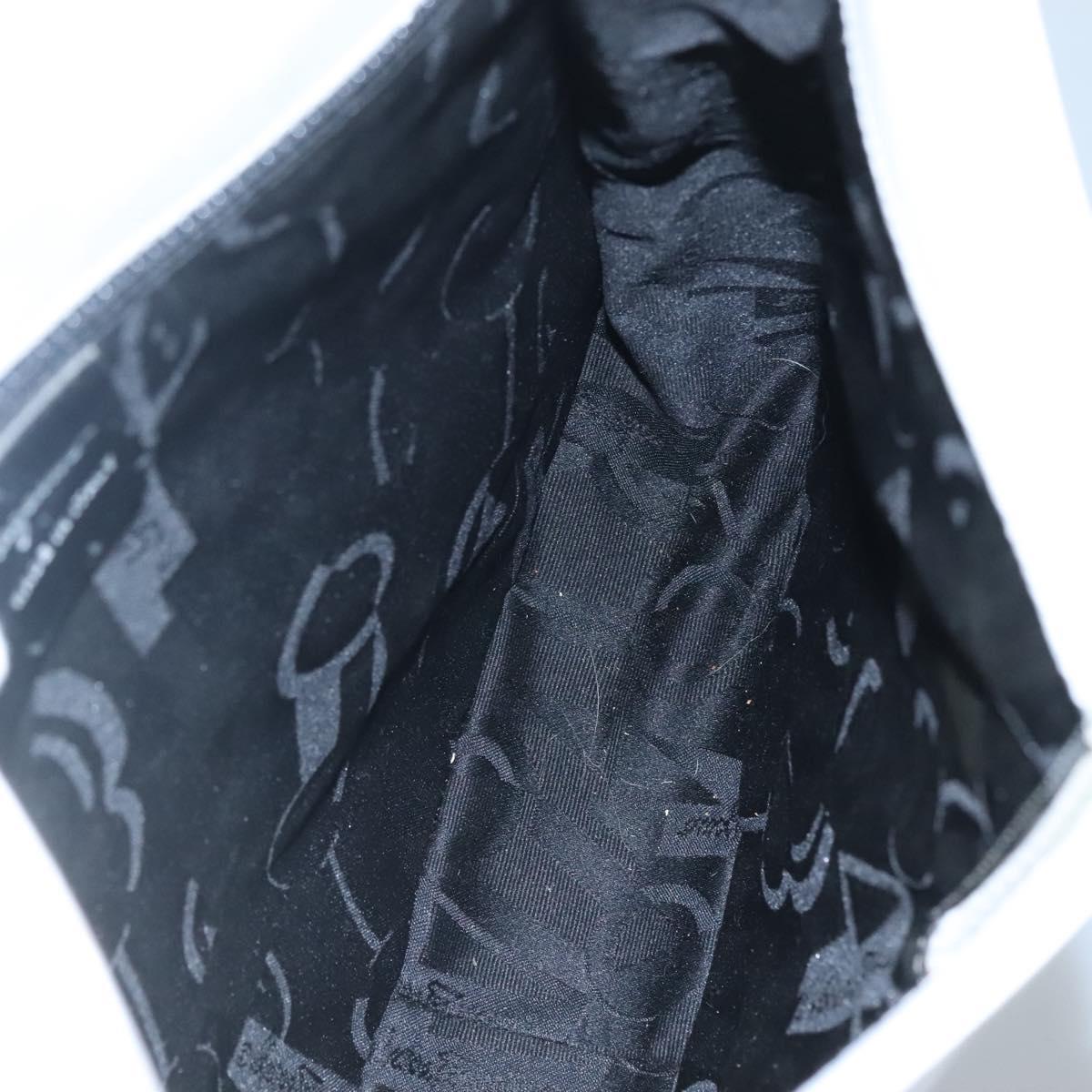 Salvatore Ferragamo Shoulder Bag Leather White Auth bs23066