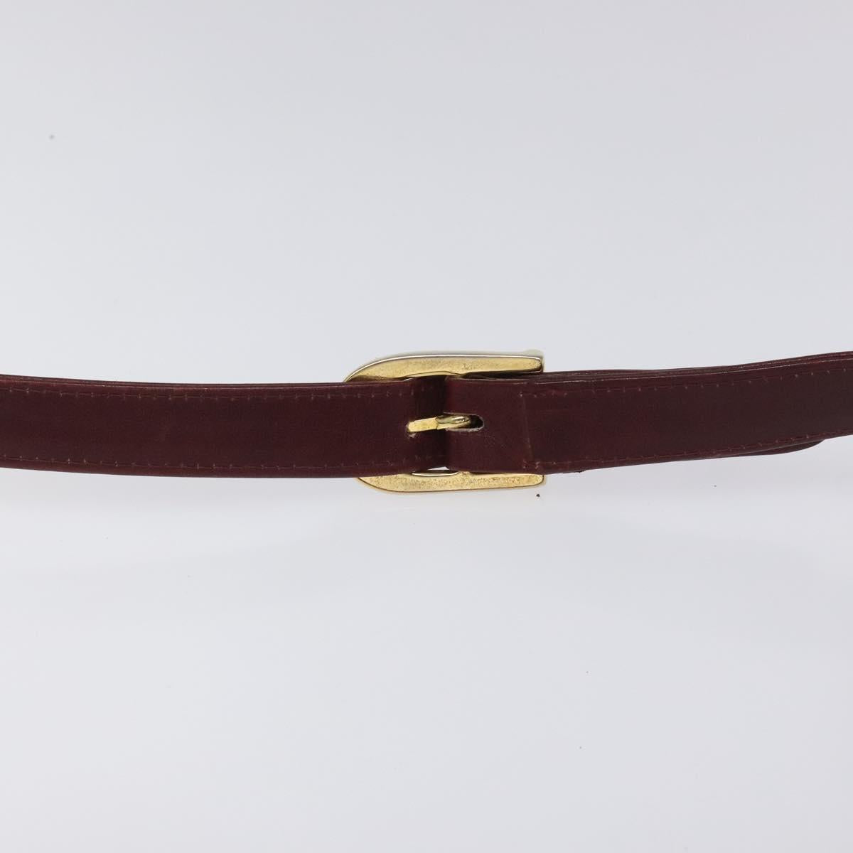 CELINE C Sulky Shoulder Bag Red Gold Auth bs23084