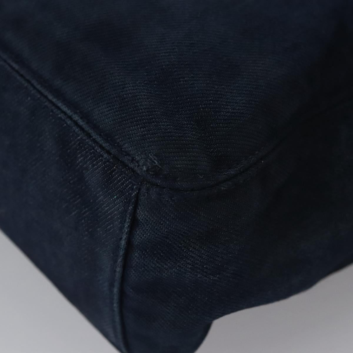 CHANEL Hand Bag Denim Blue CC Auth bs23137