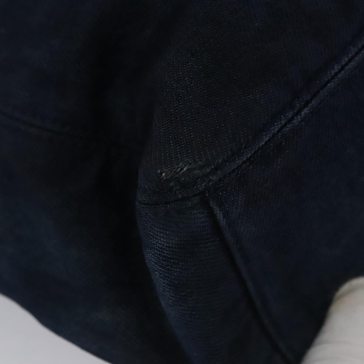 CHANEL Hand Bag Denim Blue CC Auth bs23137