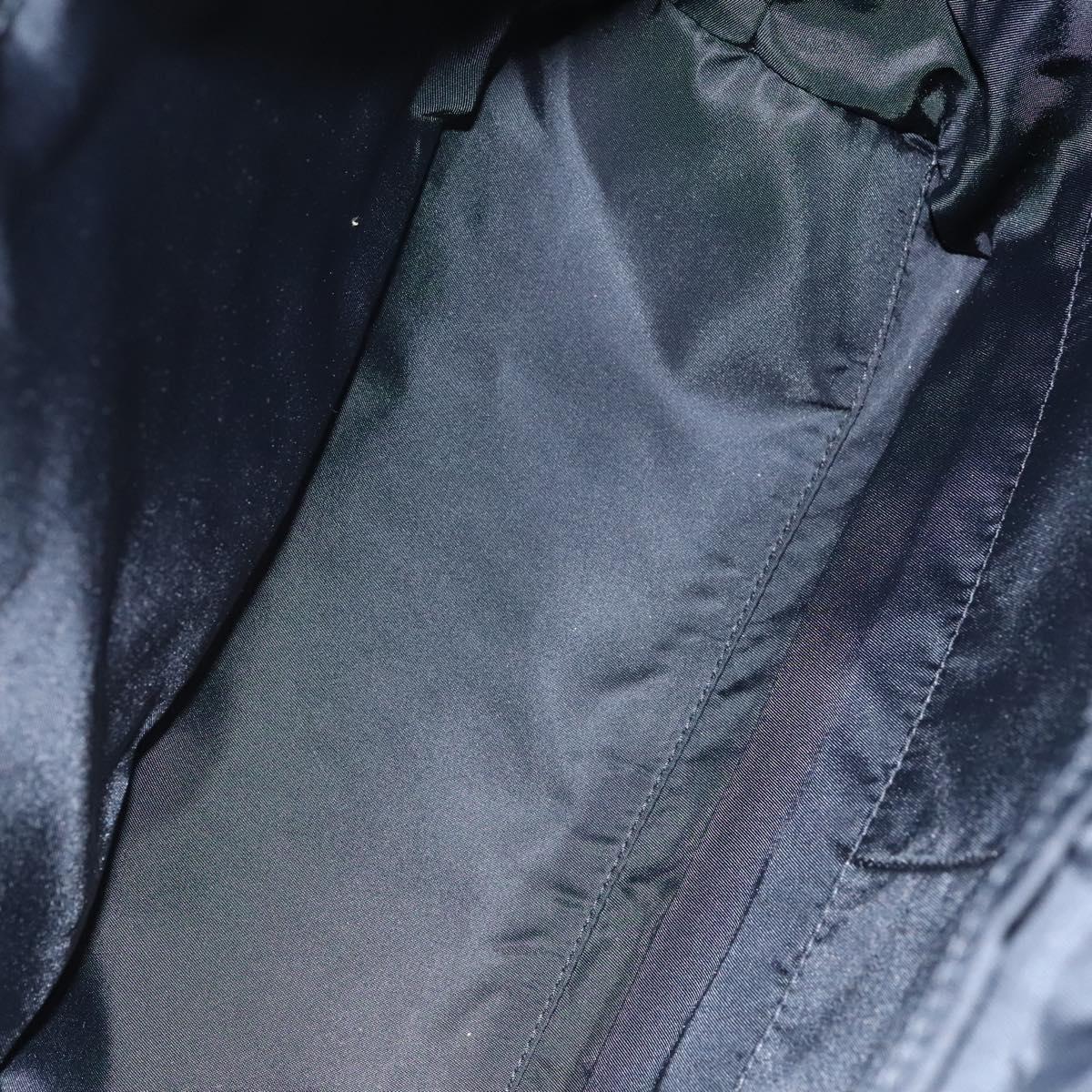 DOLCE&GABBANA Leopard Hand Bag Canvas 2way Green Black Auth bs23143