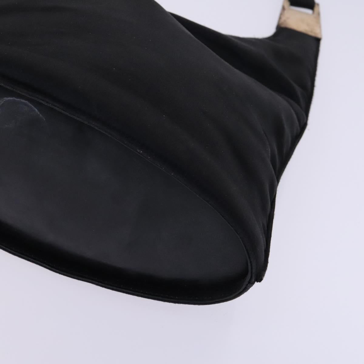 GUCCI Shoulder Bag Nylon Black Auth bs23154