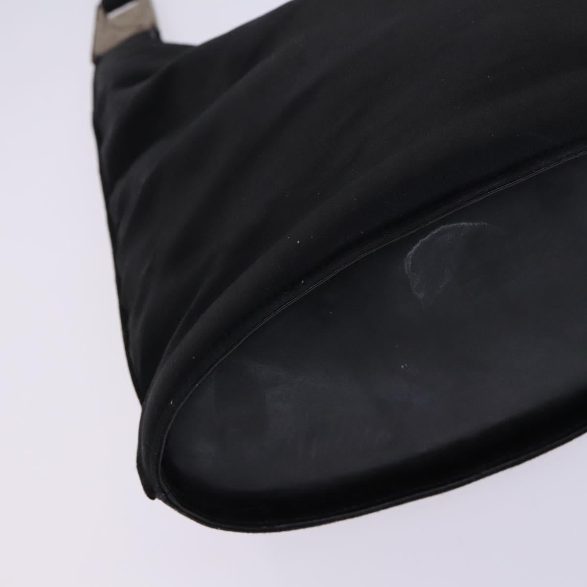 GUCCI Shoulder Bag Nylon Black Auth bs23154