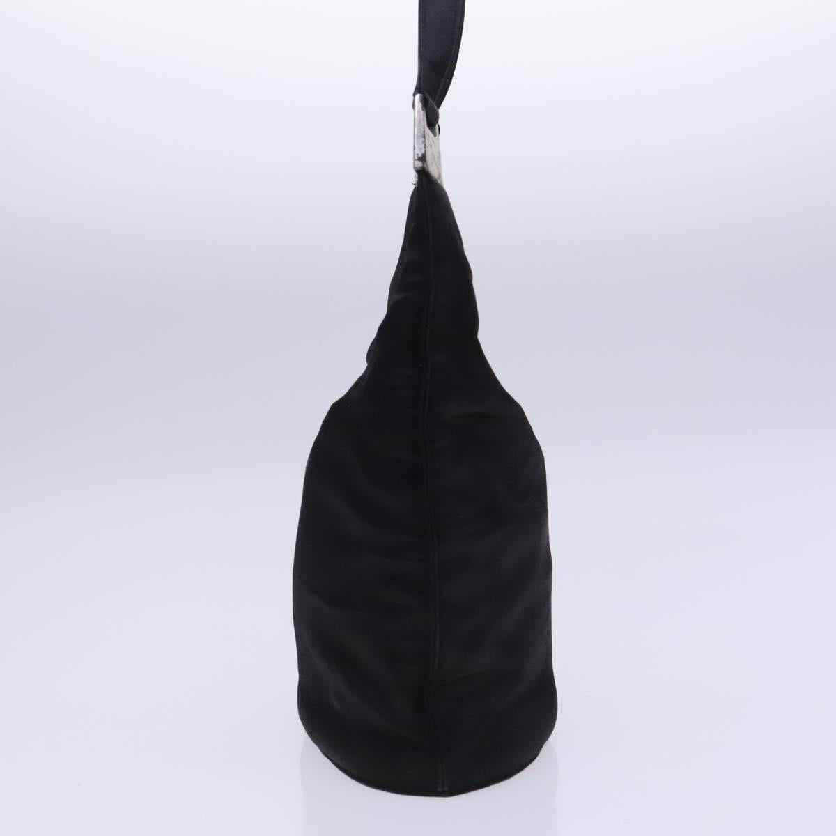 GUCCI Shoulder Bag Nylon Black Auth bs23154