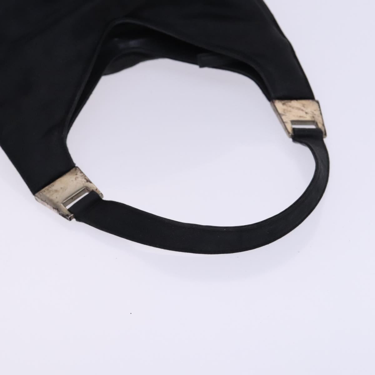 GUCCI Shoulder Bag Nylon Black Auth bs23154