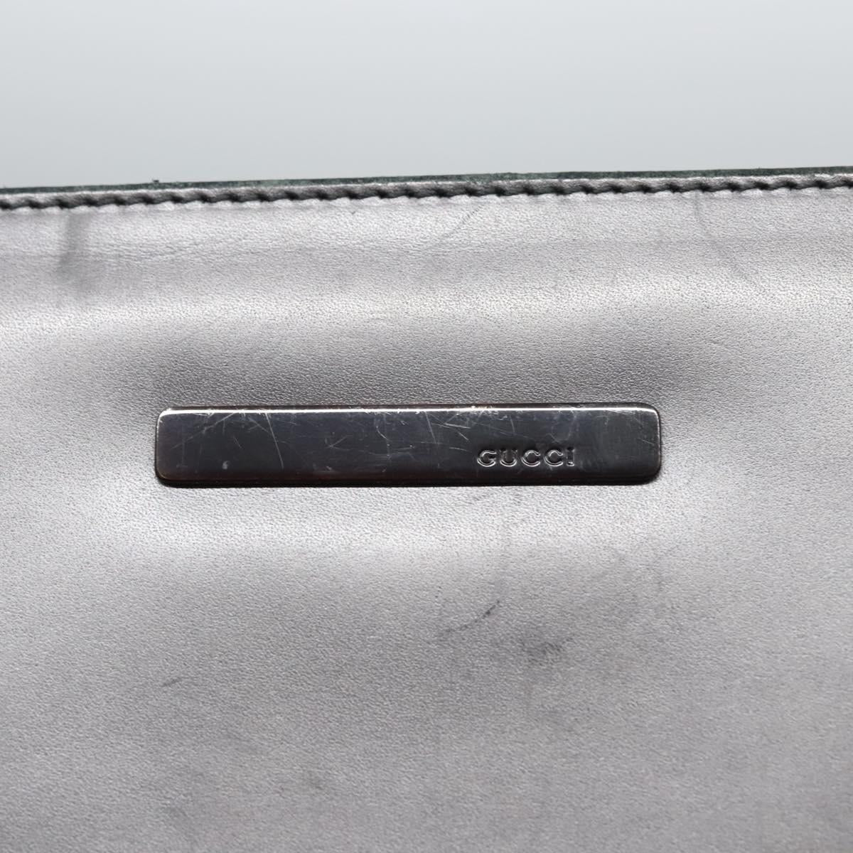GUCCI Hand Bag Patent leather 2way Silver 001 2020 1854 Auth bs23158