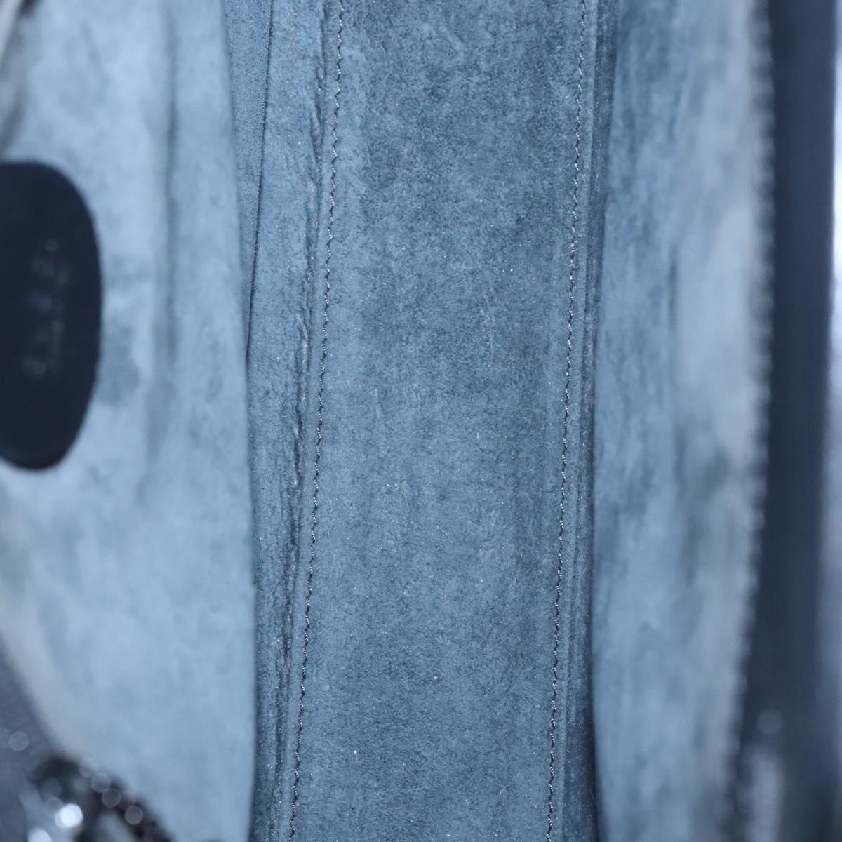 GUCCI Hand Bag Patent leather 2way Silver 001 2020 1854 Auth bs23158