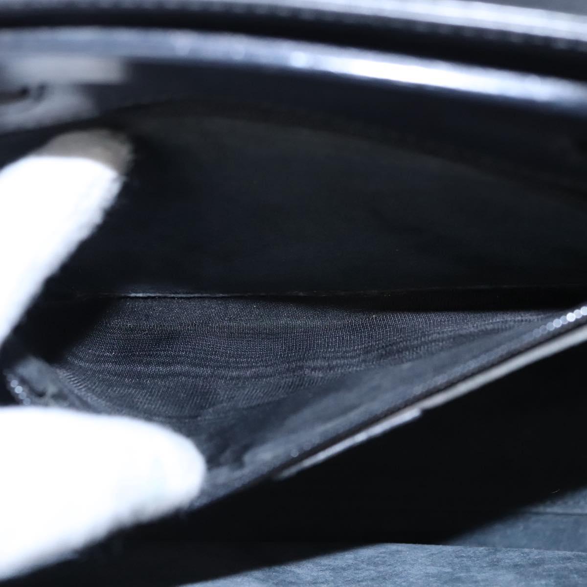 GUCCI Hand Bag Patent leather 2way Silver 001 2020 1854 Auth bs23158