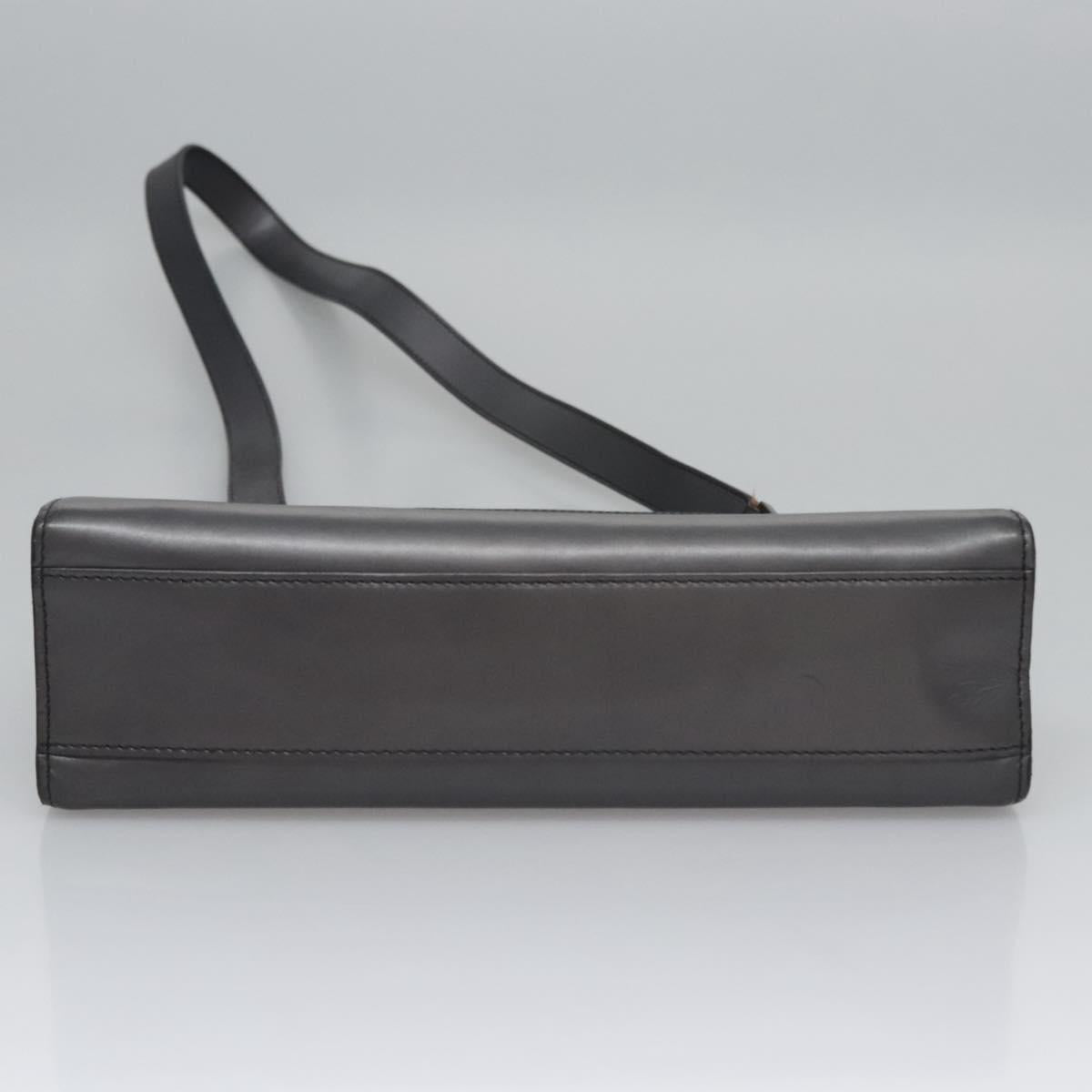 GUCCI Hand Bag Patent leather 2way Silver 001 2020 1854 Auth bs23158
