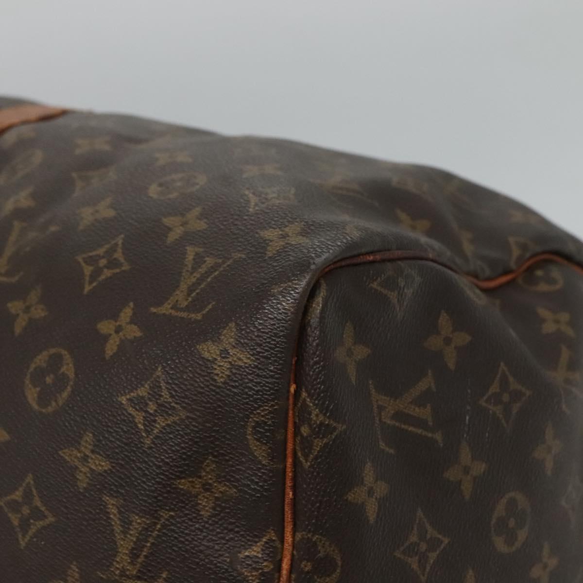 LOUIS VUITTON Monogram Keepall 55 Boston Bag M41424 LV Auth bs23193