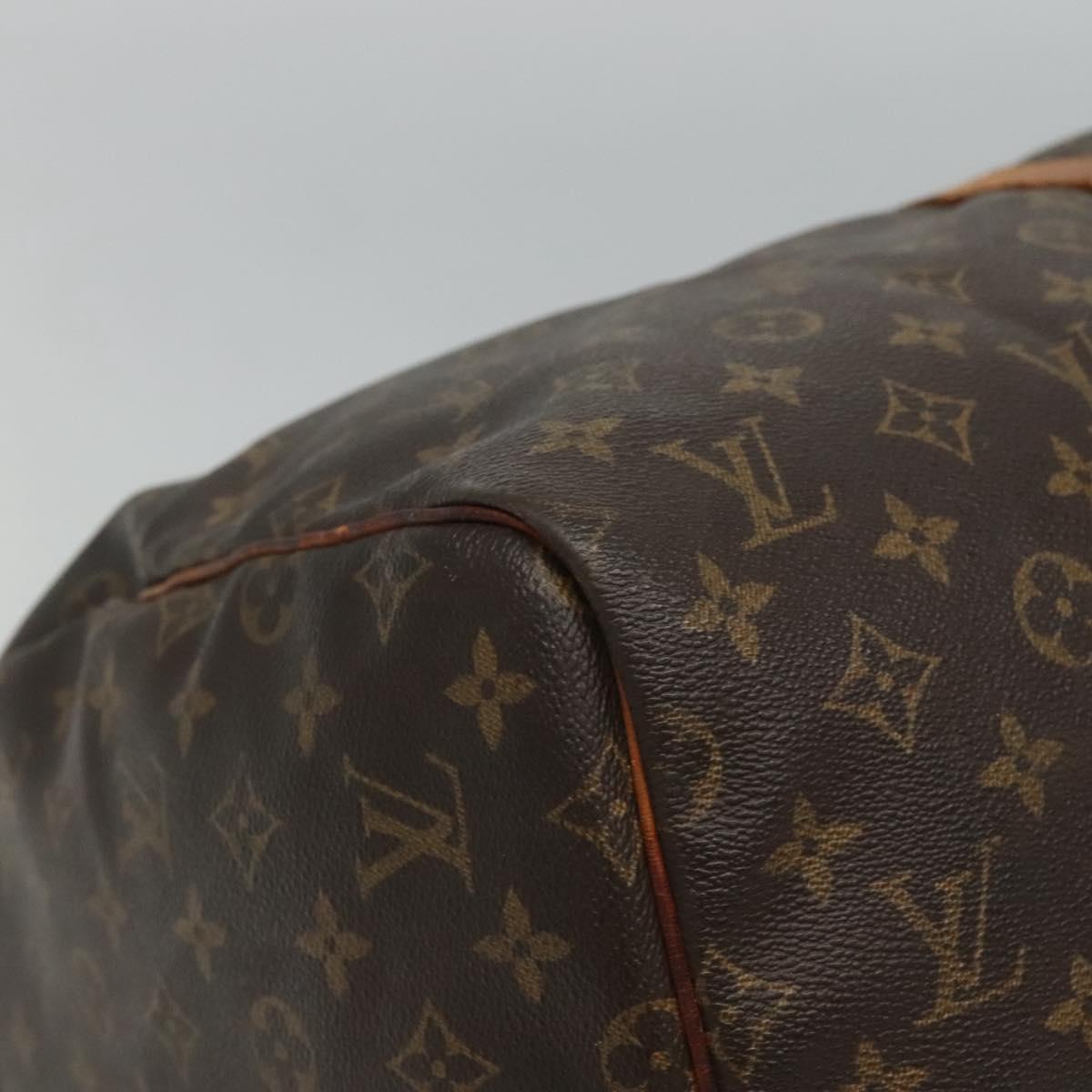 LOUIS VUITTON Monogram Keepall 55 Boston Bag M41424 LV Auth bs23193