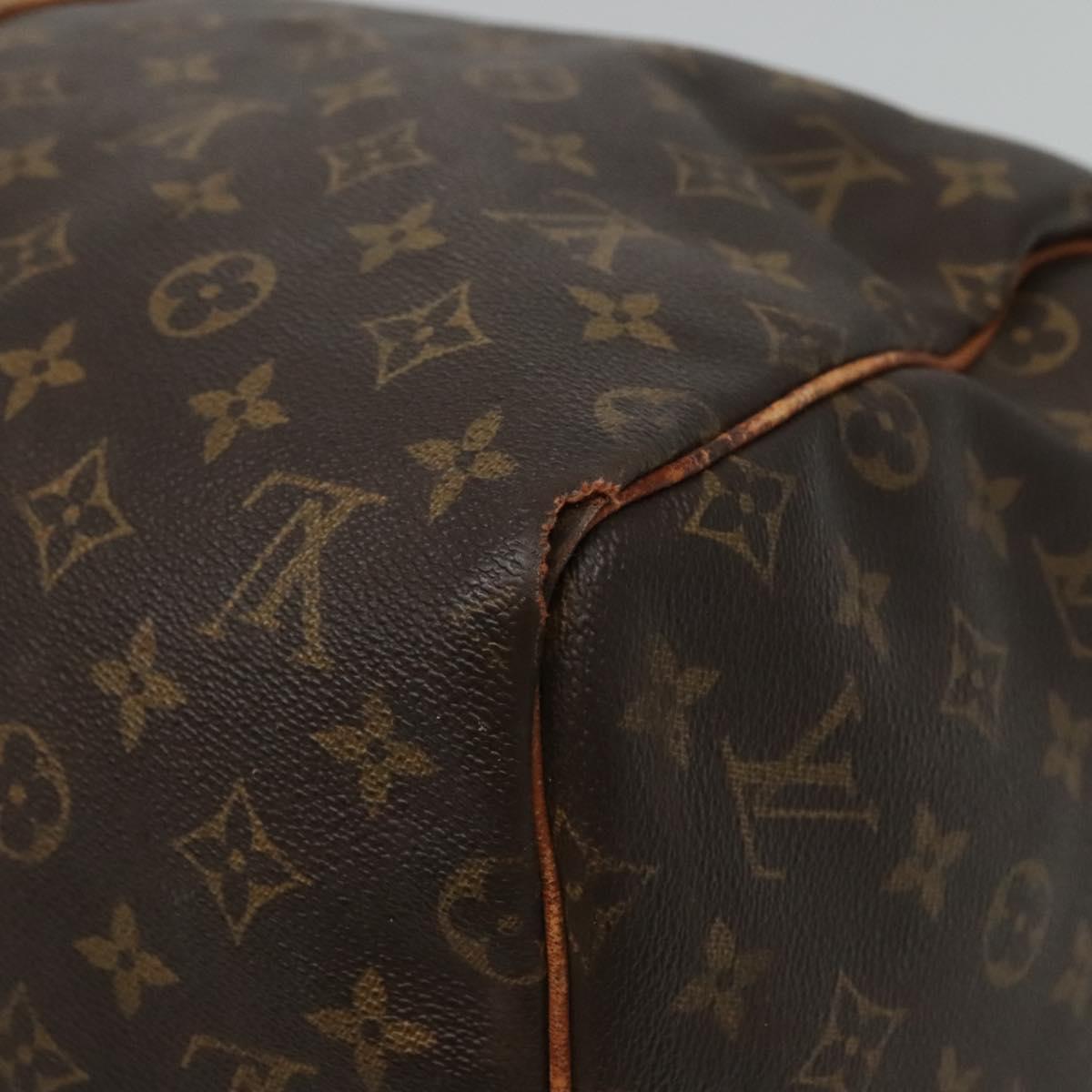 LOUIS VUITTON Monogram Keepall 55 Boston Bag M41424 LV Auth bs23193