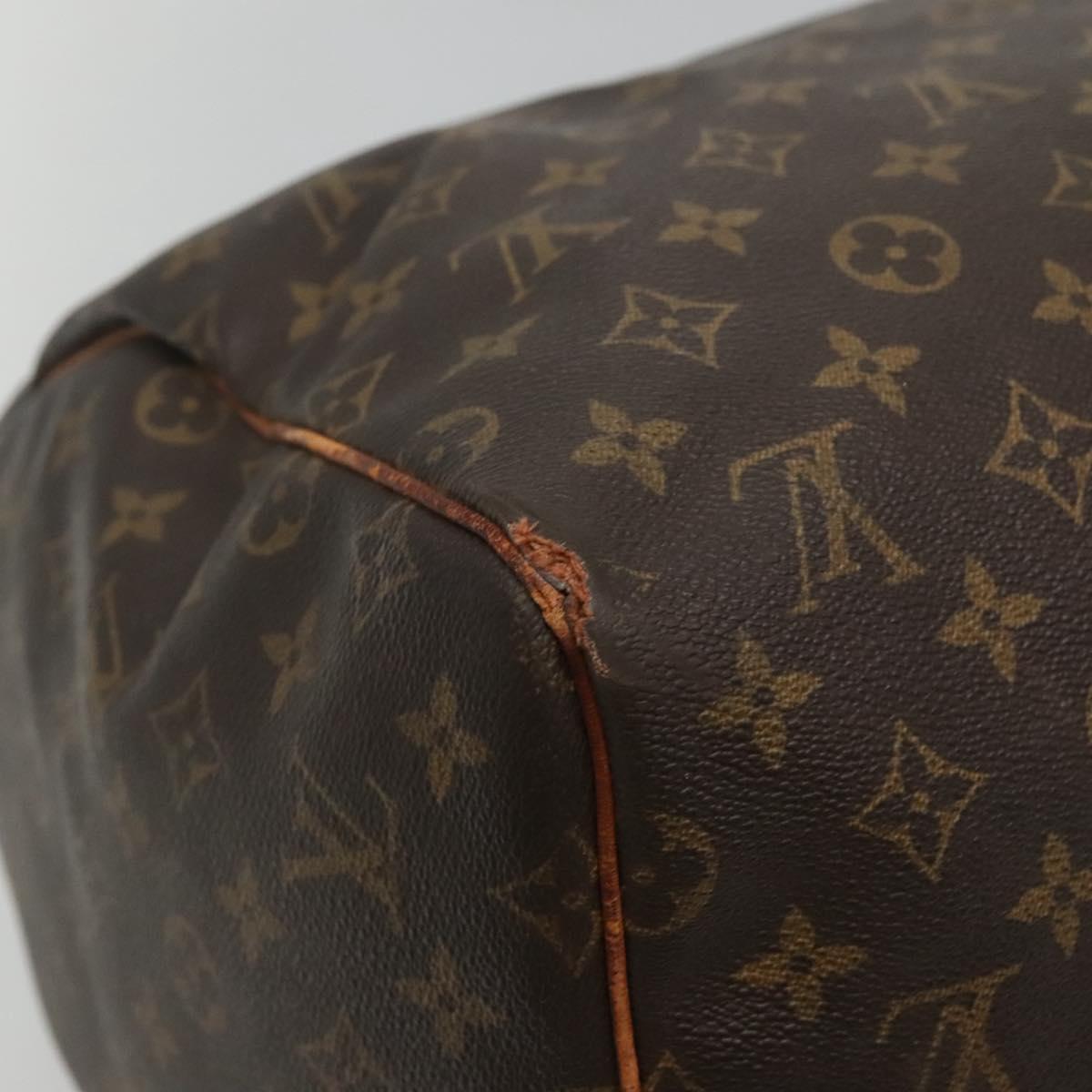 LOUIS VUITTON Monogram Keepall 55 Boston Bag M41424 LV Auth bs23193