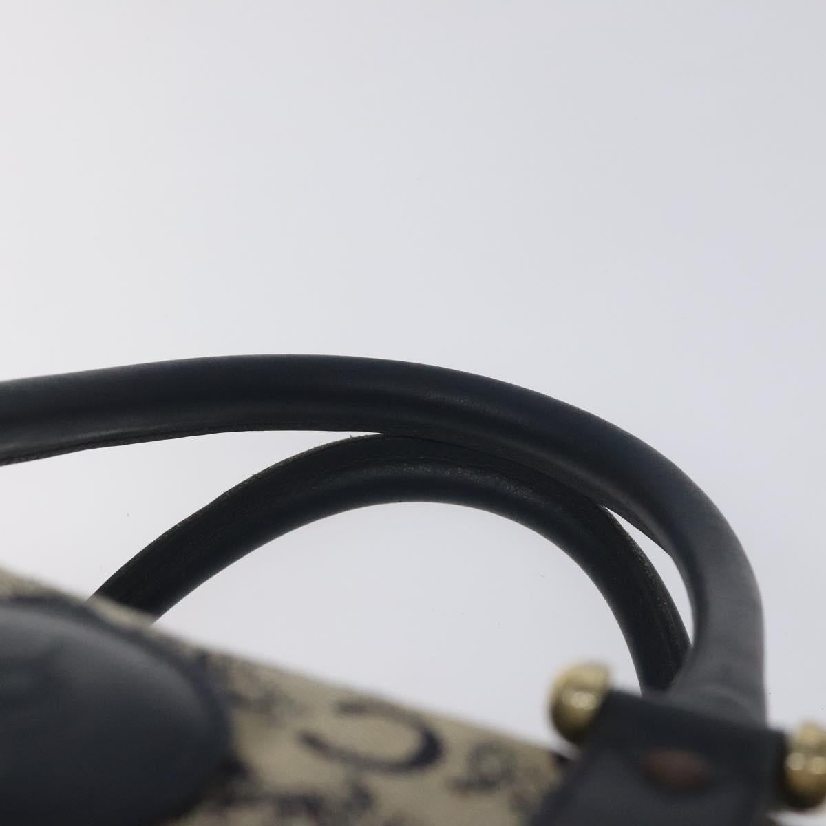 CELINE C Macadam Hand Bag Canvas Navy Auth bs23203