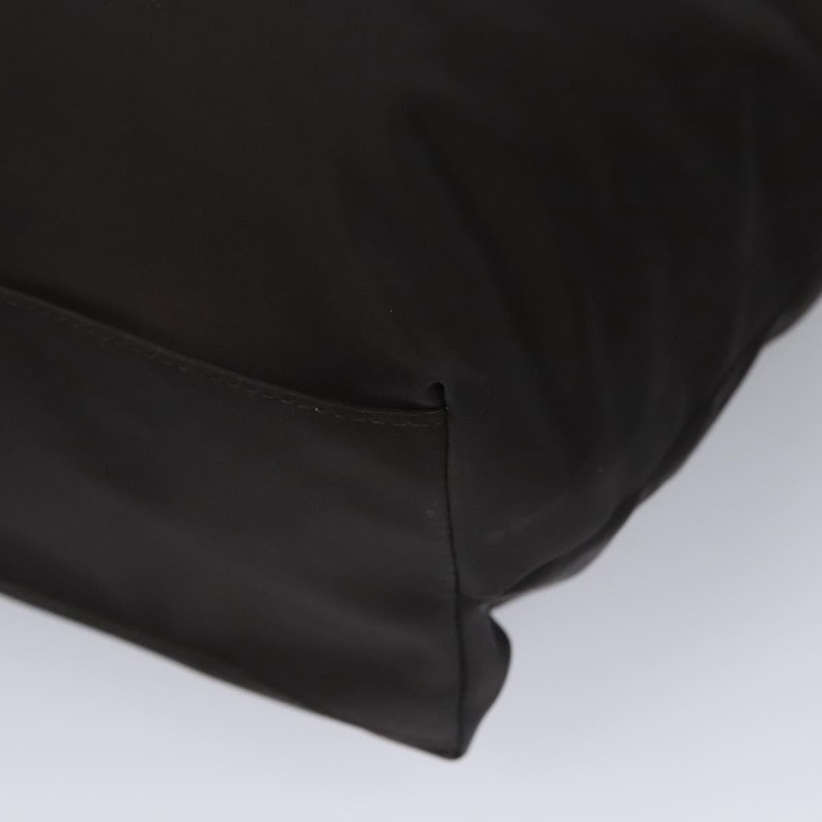 Salvatore Ferragamo Gancini Tote Bag Nylon Brown Auth bs23209