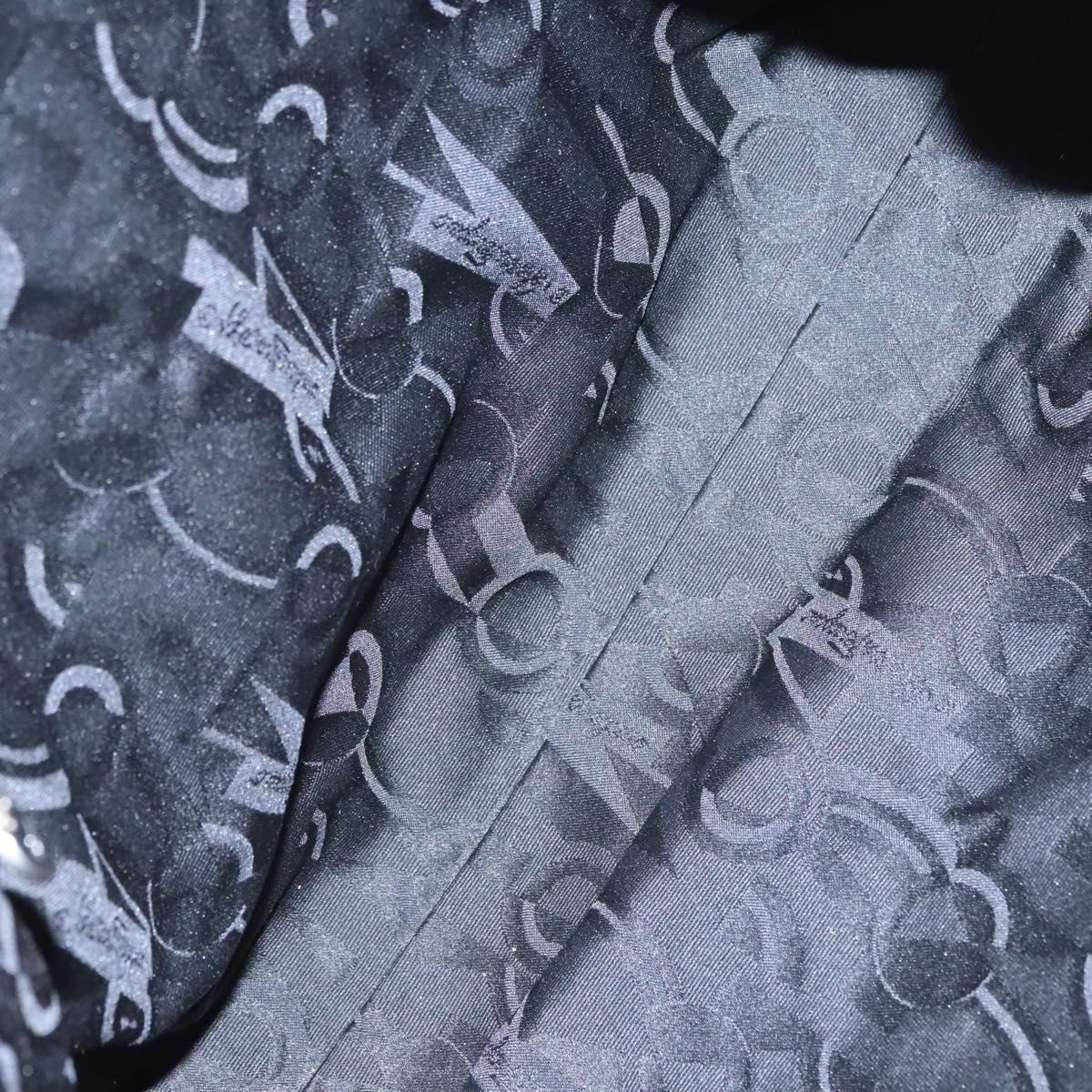 Salvatore Ferragamo Gancini Tote Bag Nylon Brown Auth bs23209