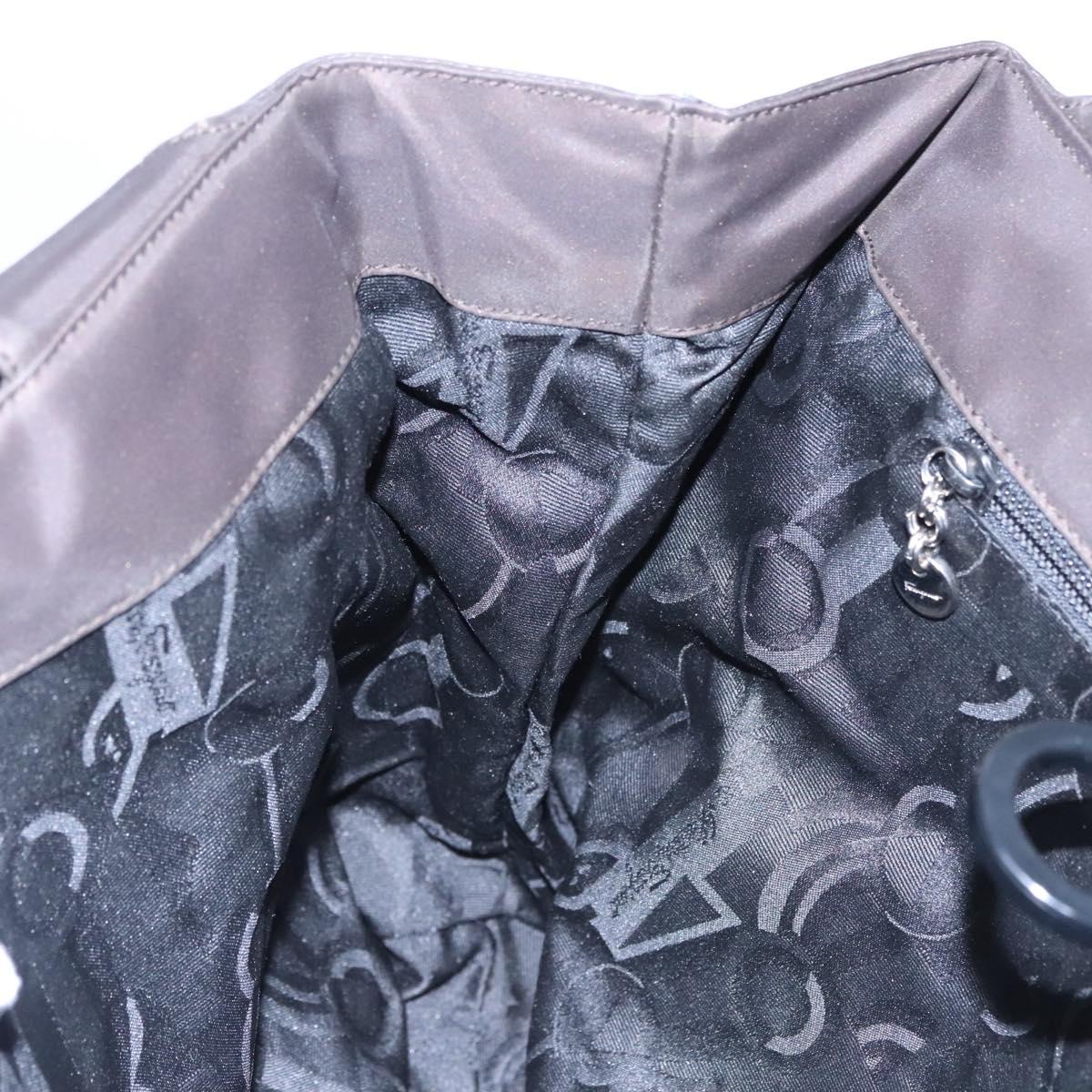 Salvatore Ferragamo Gancini Tote Bag Nylon Brown Auth bs23209