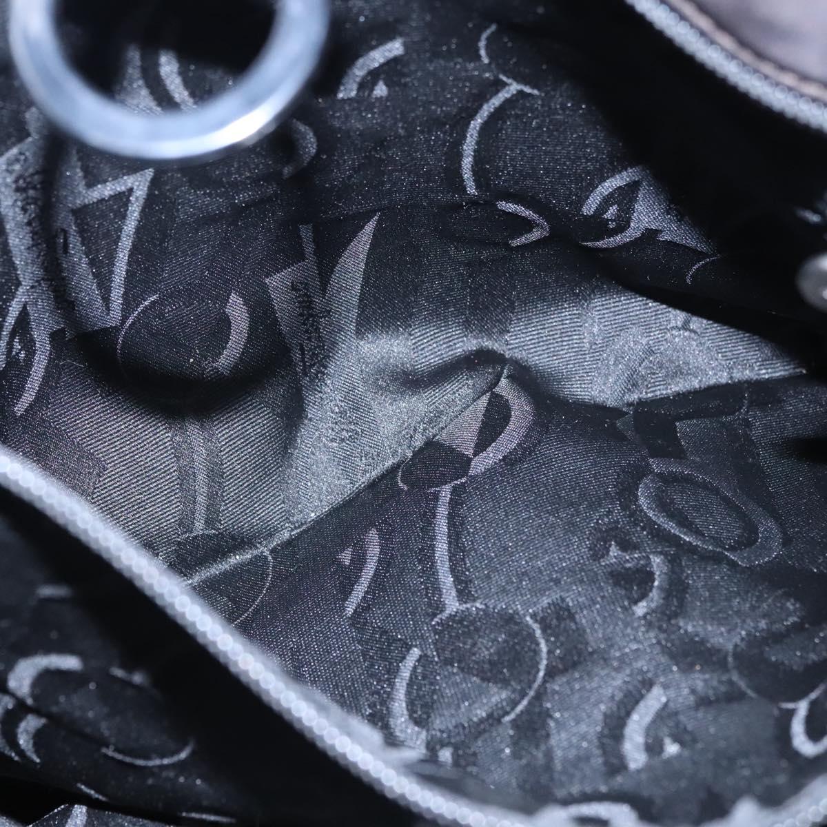 Salvatore Ferragamo Gancini Tote Bag Nylon Brown Auth bs23209