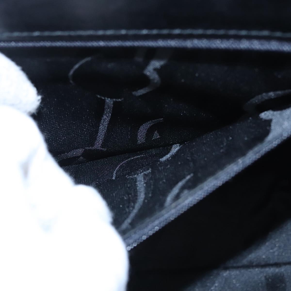 Salvatore Ferragamo Vala Hand Bag Leather Black Gold Auth bs23240