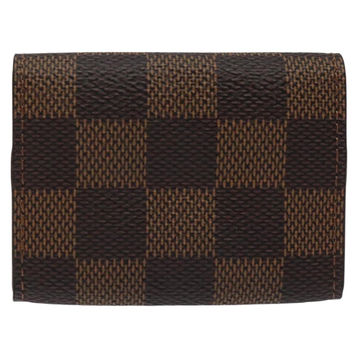 LOUIS VUITTON Damier Ebene Buton De Manchette Cuffs LV Auth bs23253