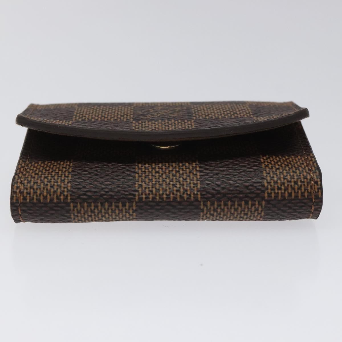 LOUIS VUITTON Damier Ebene Buton De Manchette Cuffs LV Auth bs23253