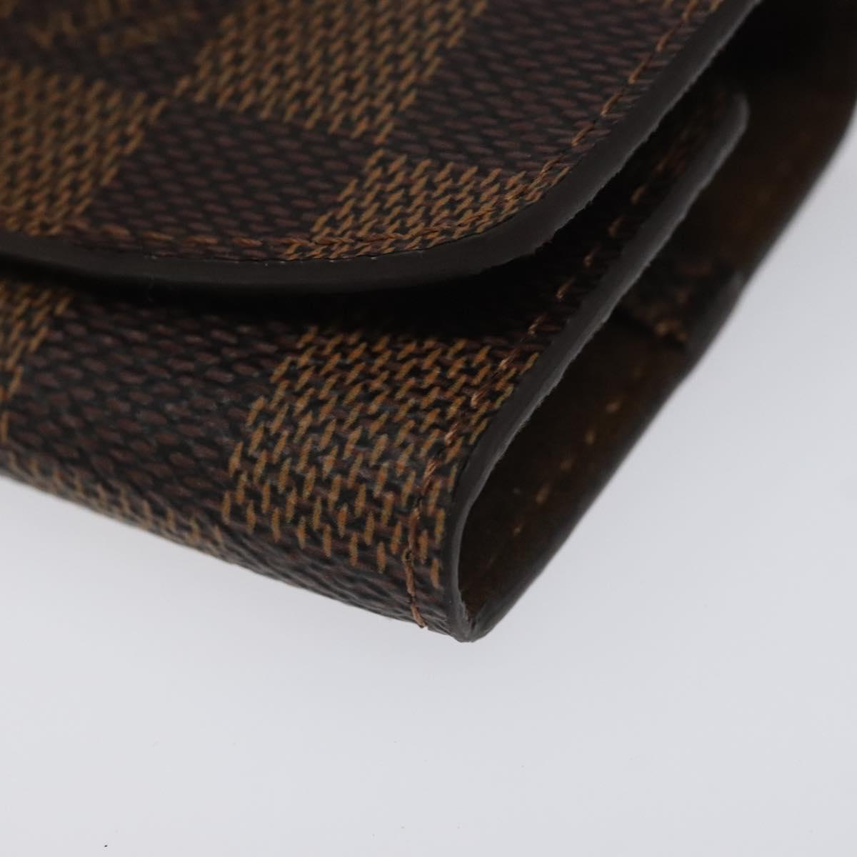 LOUIS VUITTON Damier Ebene Buton De Manchette Cuffs LV Auth bs23253