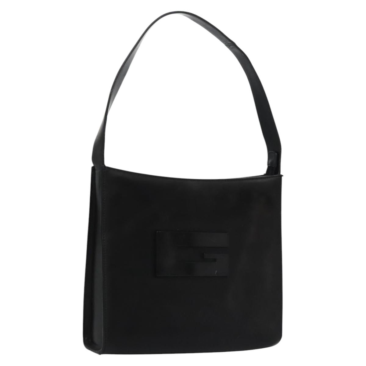 GUCCI Shoulder Bag Patent leather Black Silver 001 3065 Auth bs23367