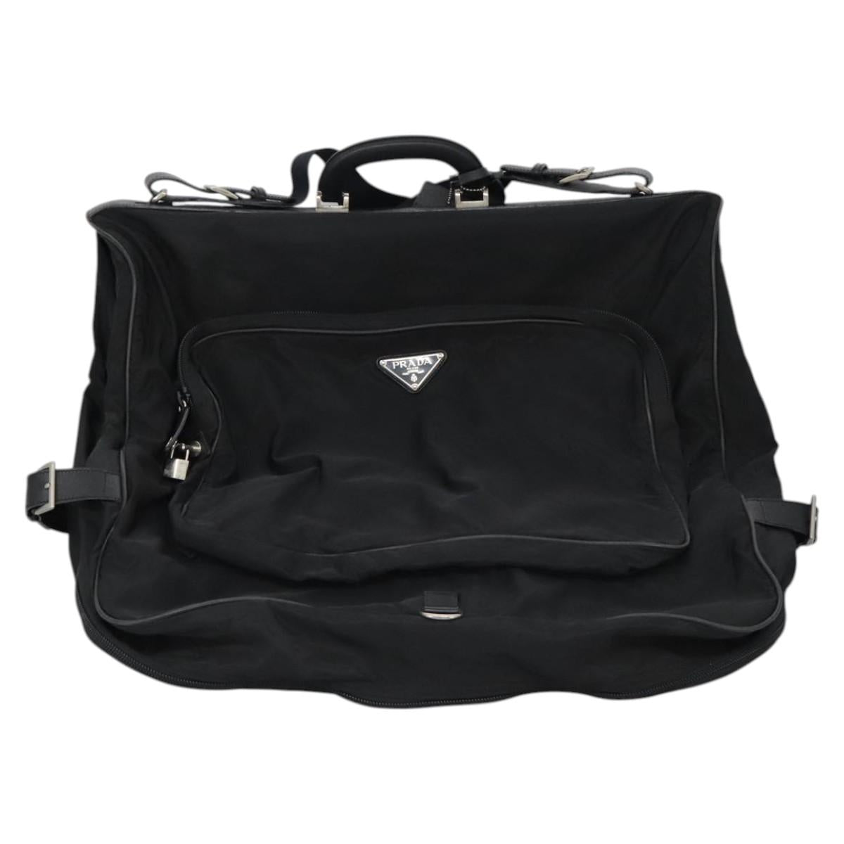 PRADA Garment Cover Nylon 2way Black Auth bs23377