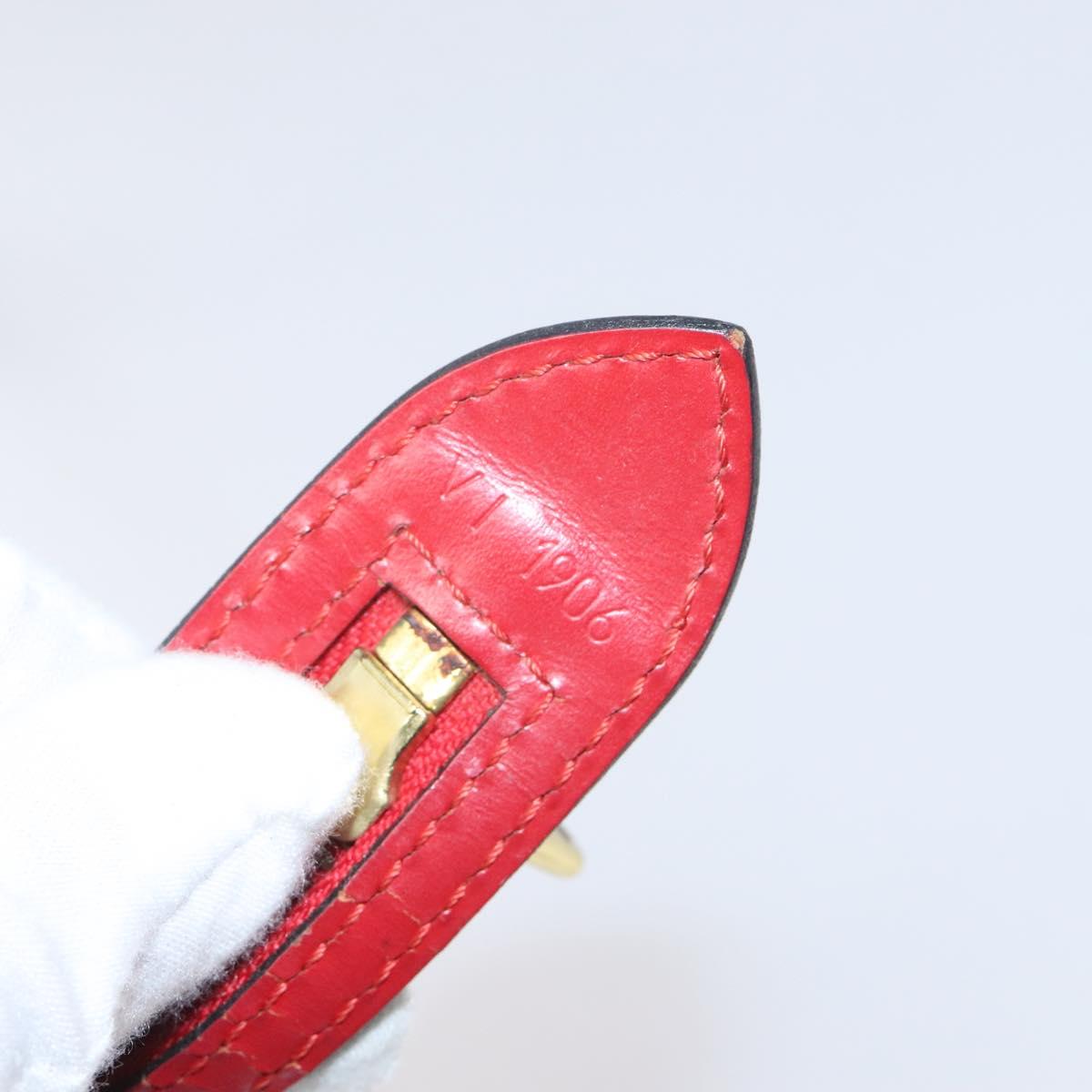 LOUIS VUITTON Epi Saint Jacques Poignees Long Hand Bag Red M52337 Auth bs23379