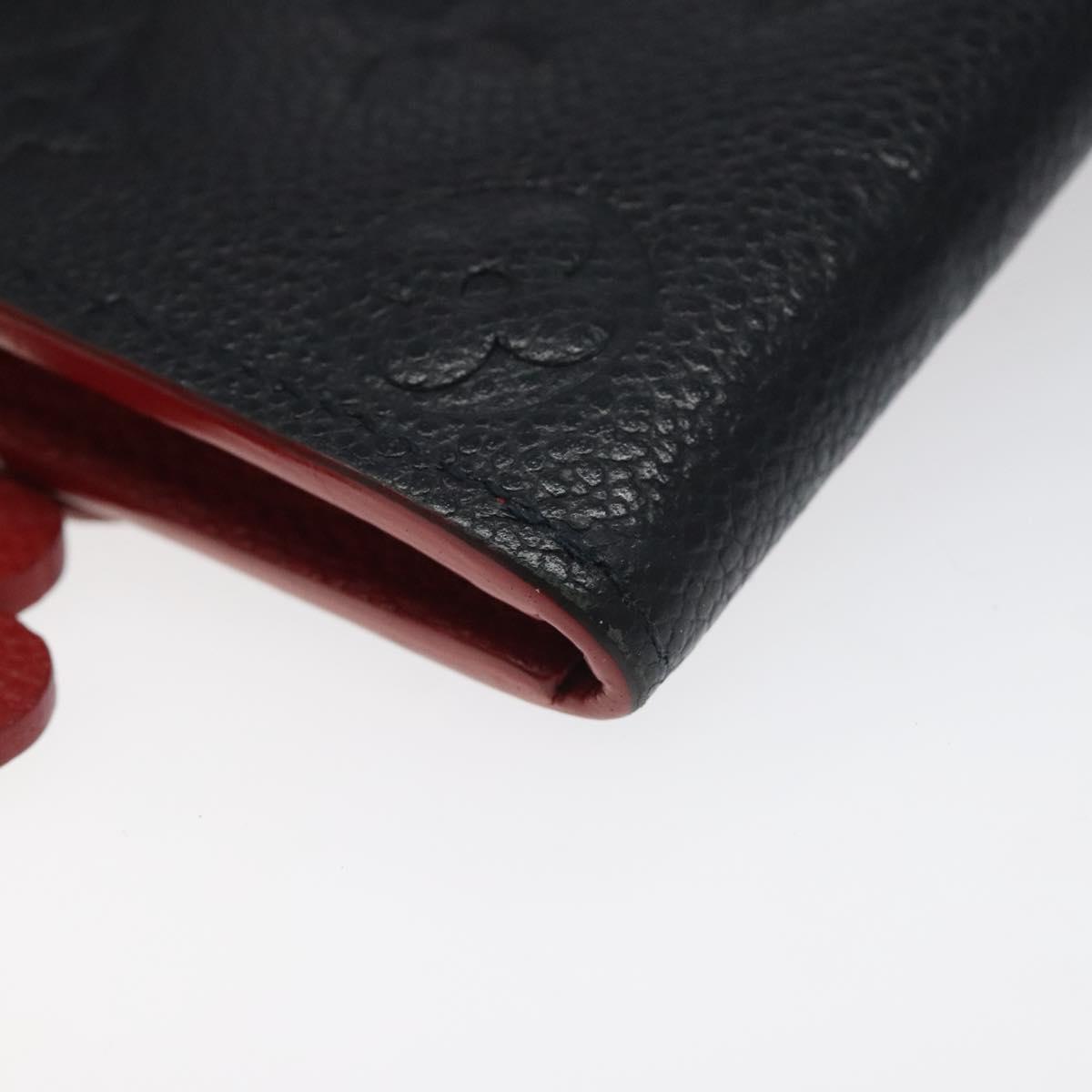 LOUIS VUITTON Empreinte Portefeuille Emily Flower Wallet M68327 LV Auth bs23403