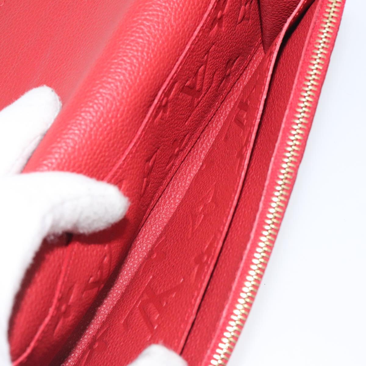 LOUIS VUITTON Empreinte Portefeuille Emily Flower Wallet M68327 LV Auth bs23403