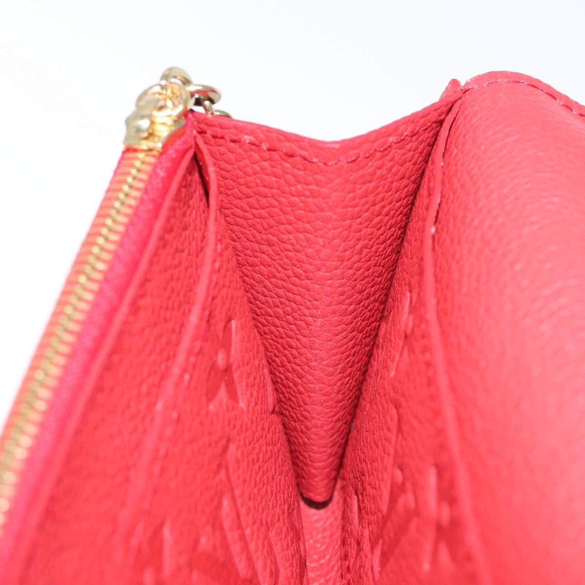 LOUIS VUITTON Empreinte Portefeuille Emily Flower Wallet M68327 LV Auth bs23403