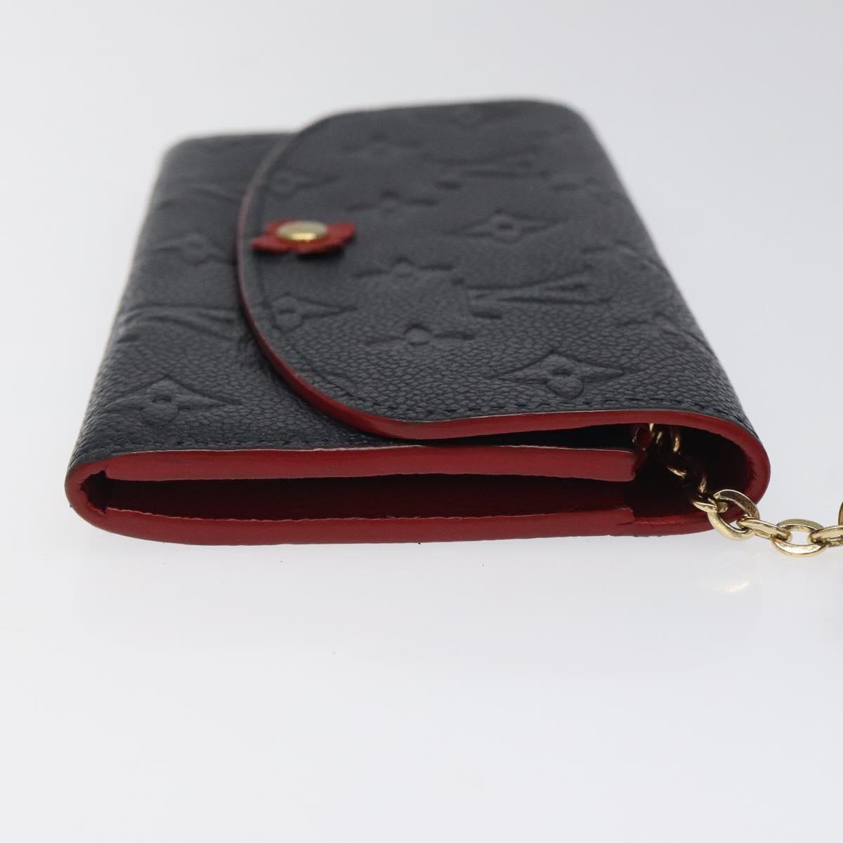 LOUIS VUITTON Empreinte Portefeuille Emily Flower Wallet M68327 LV Auth bs23403