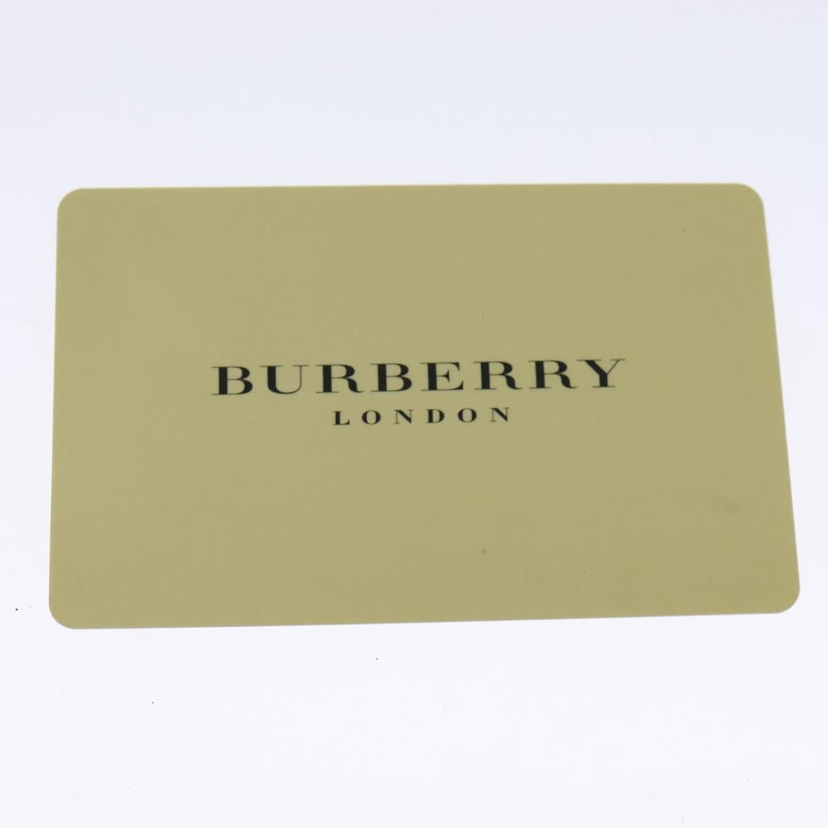 BURBERRY Nova Check Clutch Bag PVC Beige Gold Auth bs23425