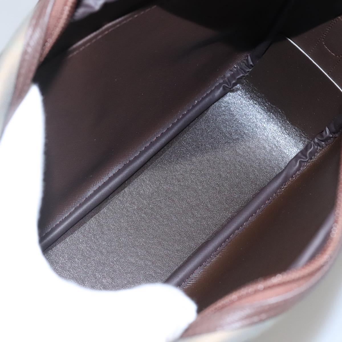 Burberrys Nova Check Shoulder Bag Canvas Beige Gold Auth bs23437