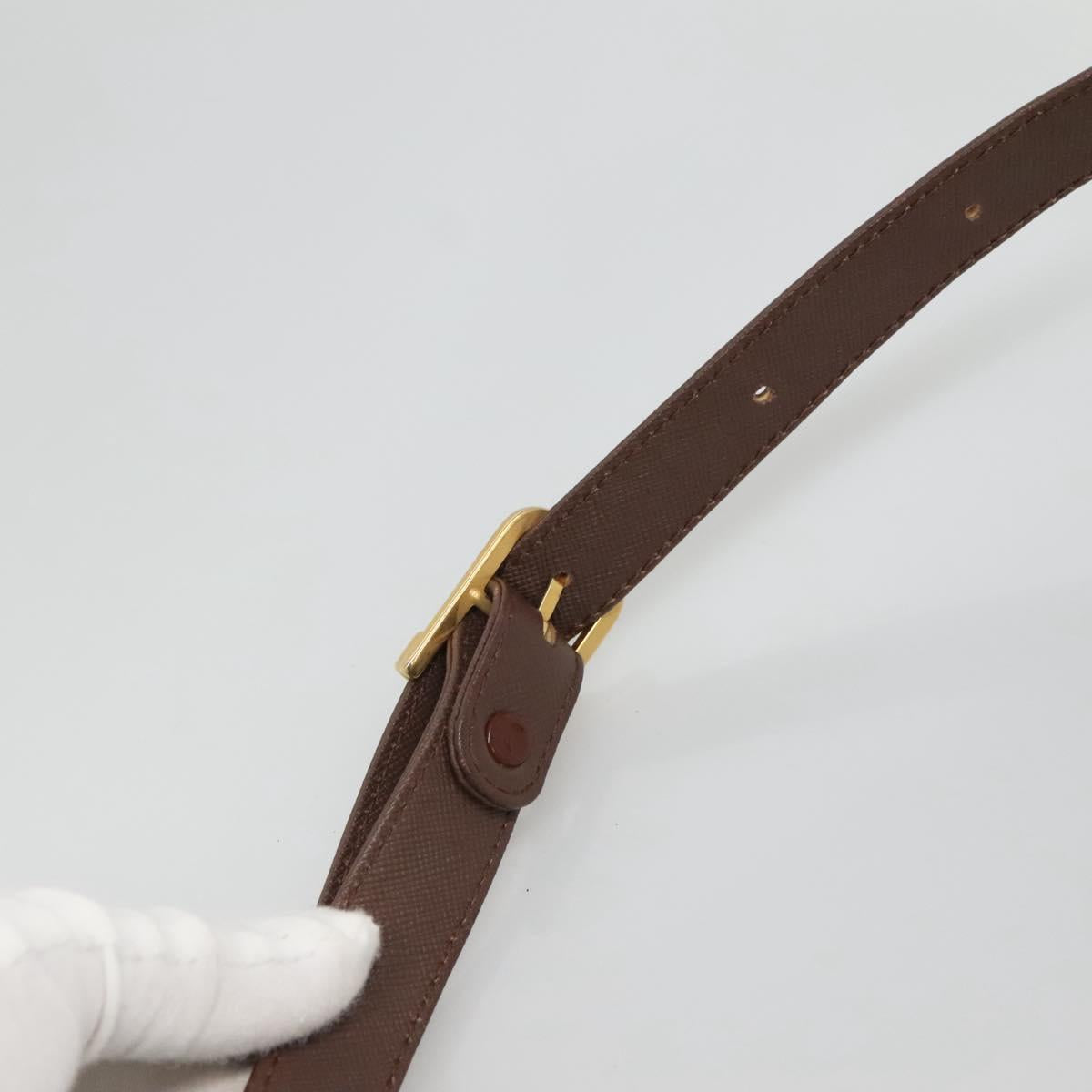 Burberrys Nova Check Shoulder Bag Canvas Beige Gold Auth bs23437