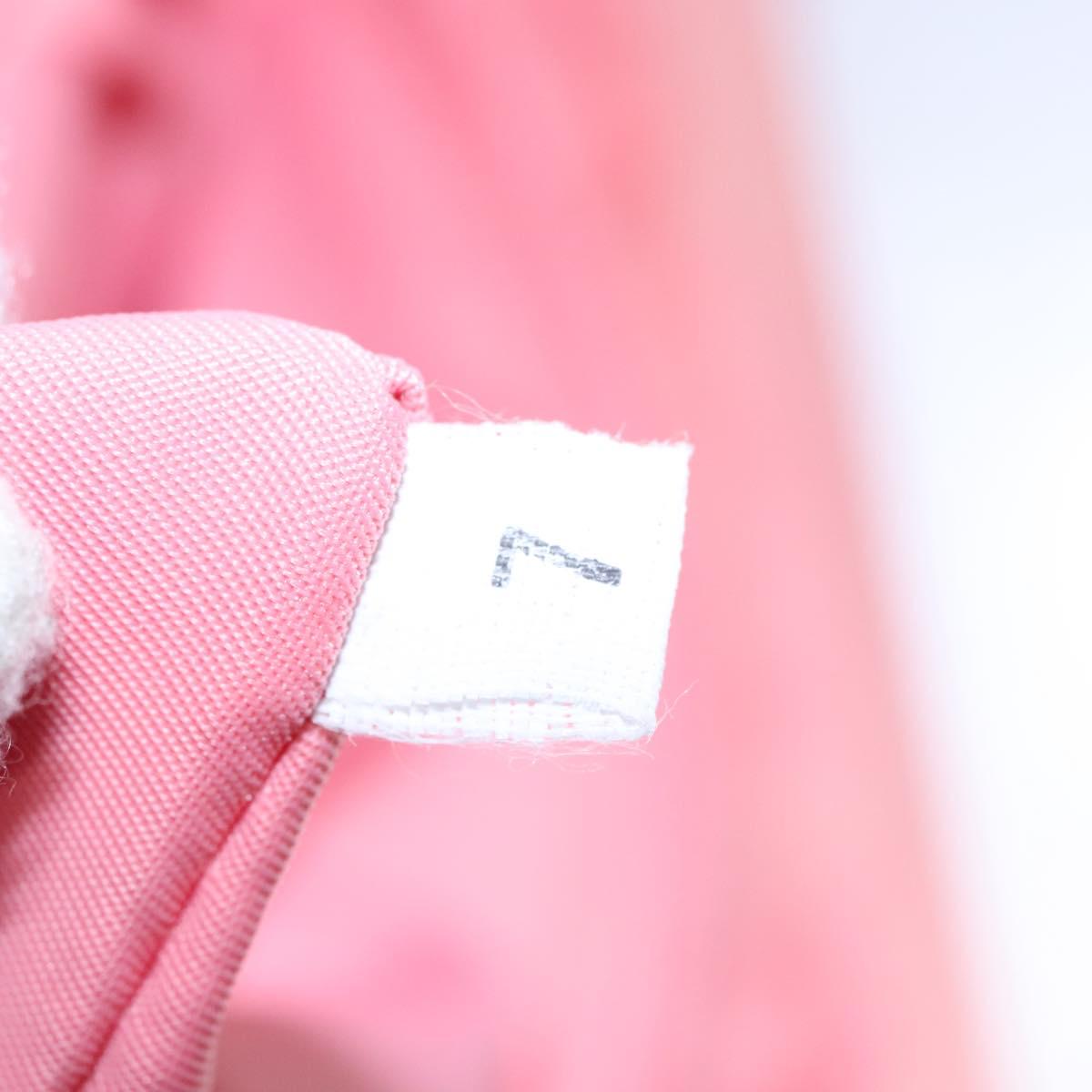 PRADA Hand Bag Nylon plastic Pink Clear Auth bs23458