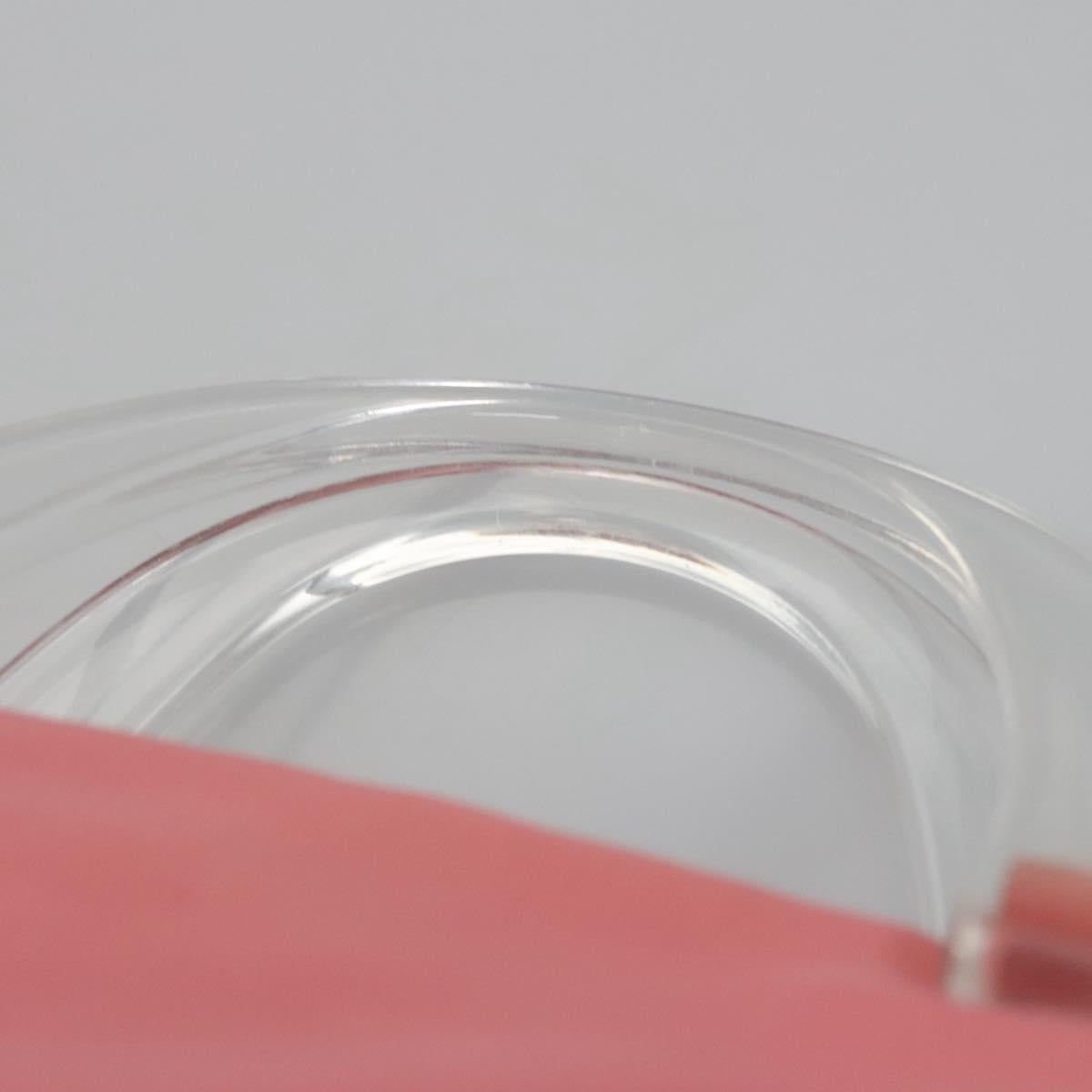 PRADA Hand Bag Nylon plastic Pink Clear Auth bs23458