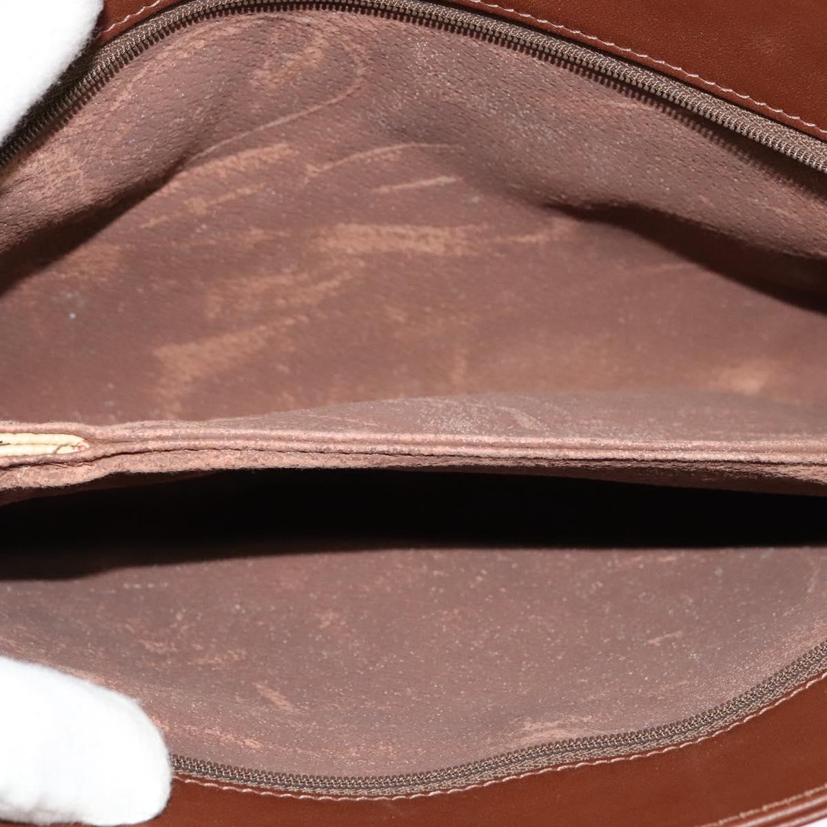 Burberrys Nova Check Shoulder Bag PVC Beige Brown gold Auth bs23485