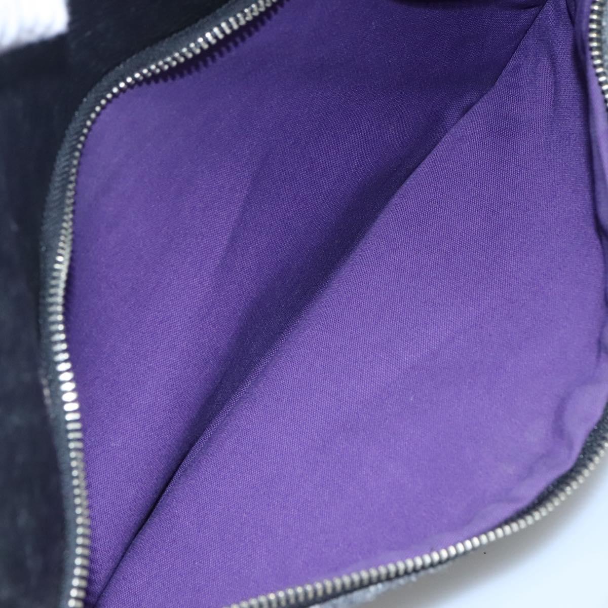 BURBERRY Black label Shoulder Bag Wool Gray Auth bs23525